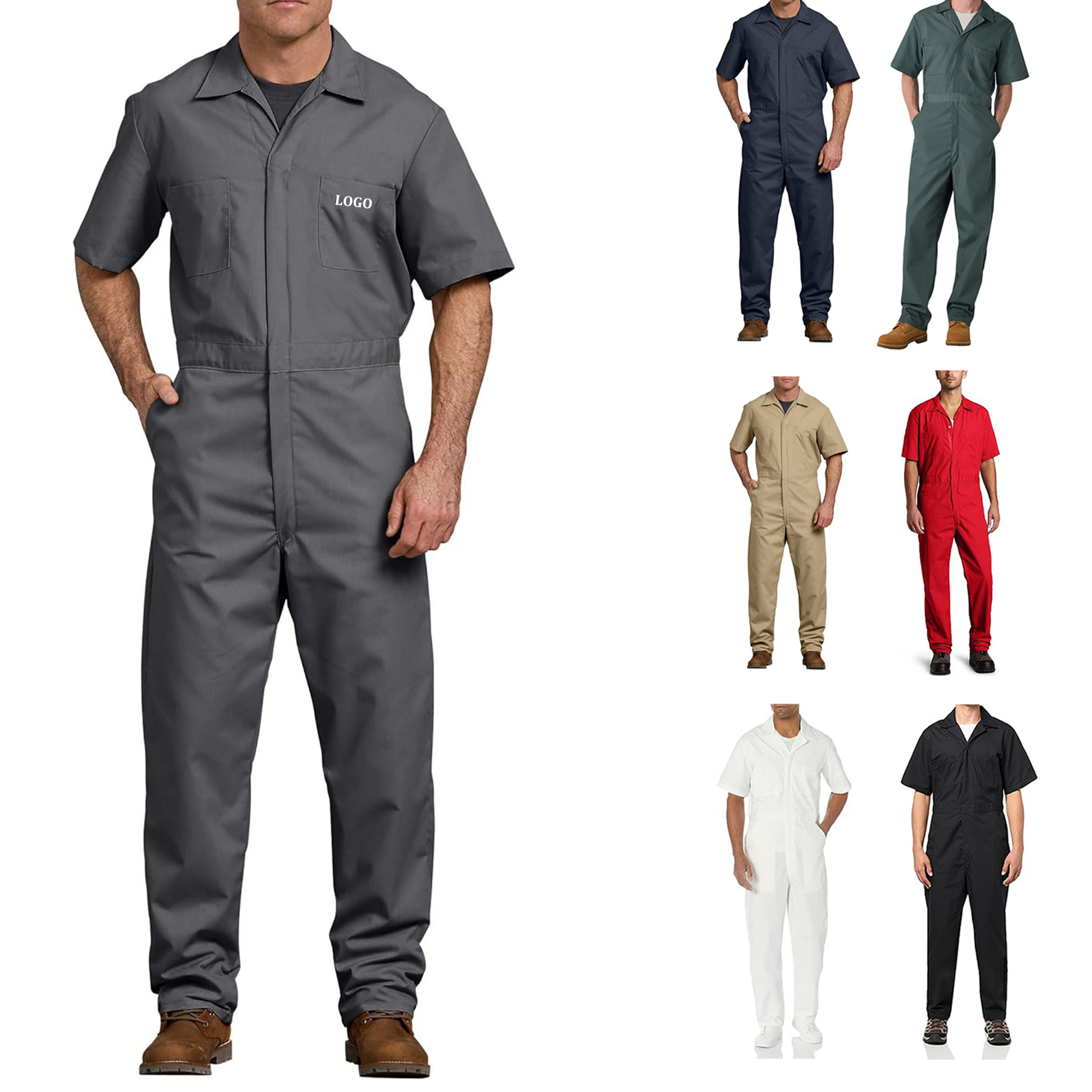 Men's Short Sleeve Coverall 4