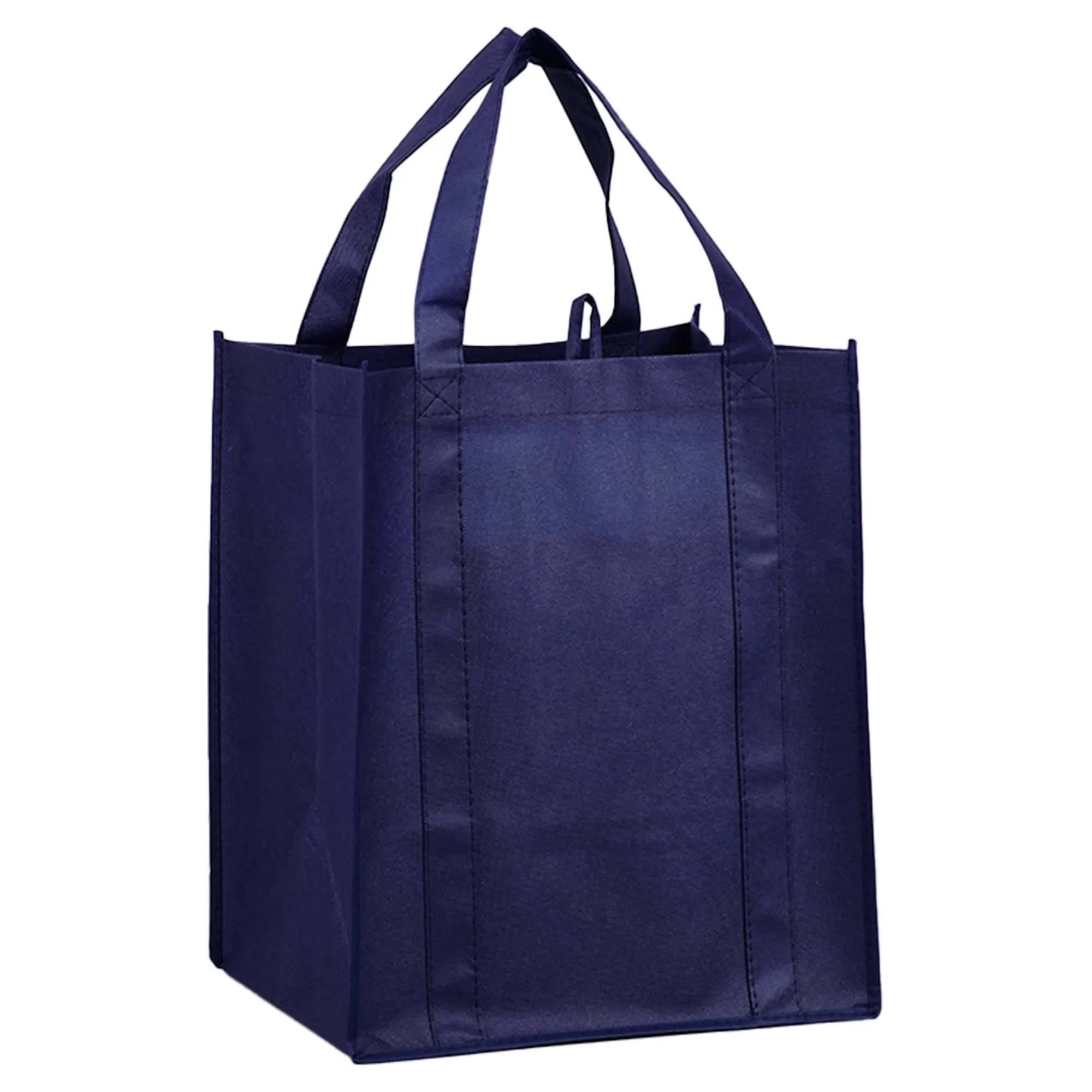 Non-Woven Grocery Tote Bag with a plastic bottom 8