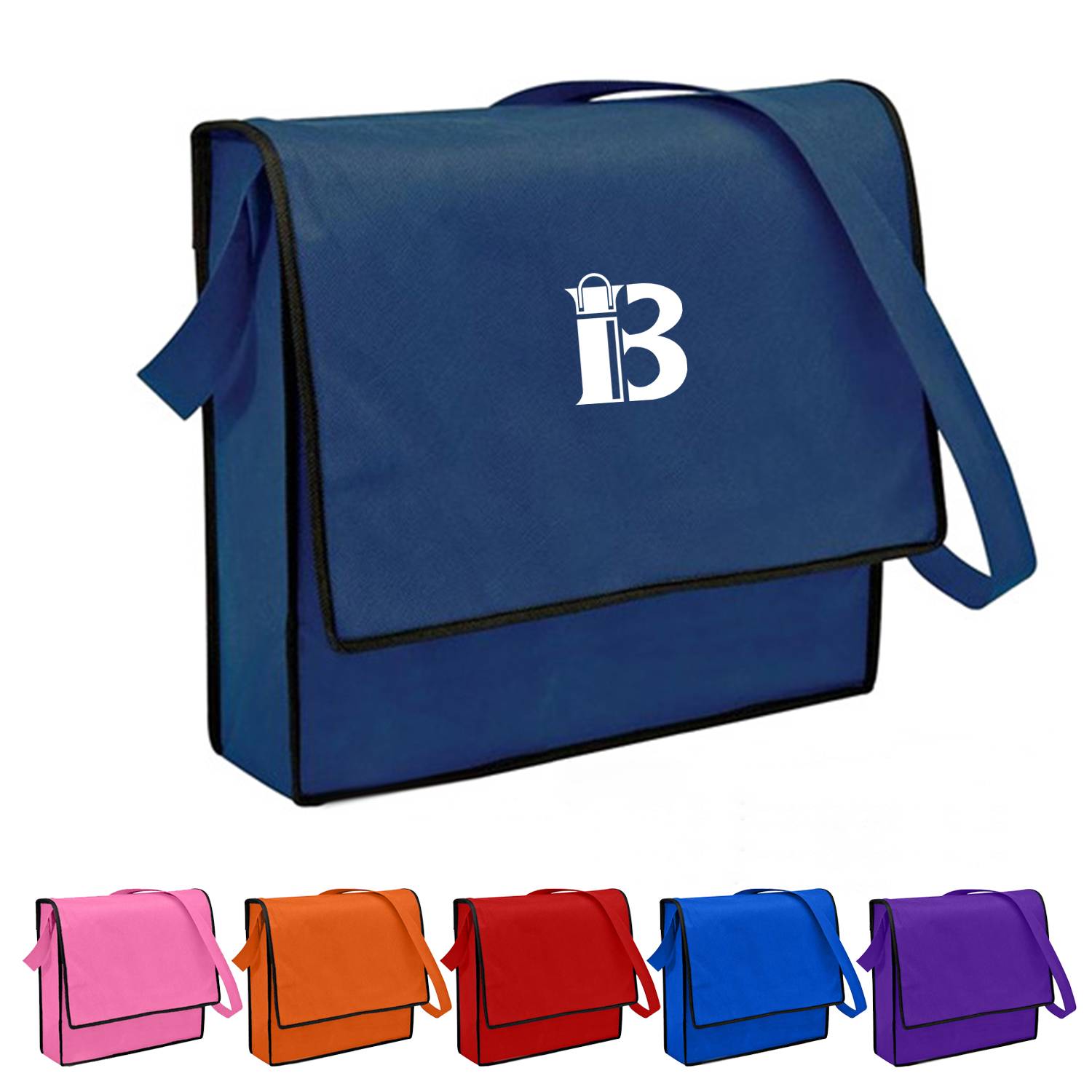 Non-woven cross-body messenger bag 1