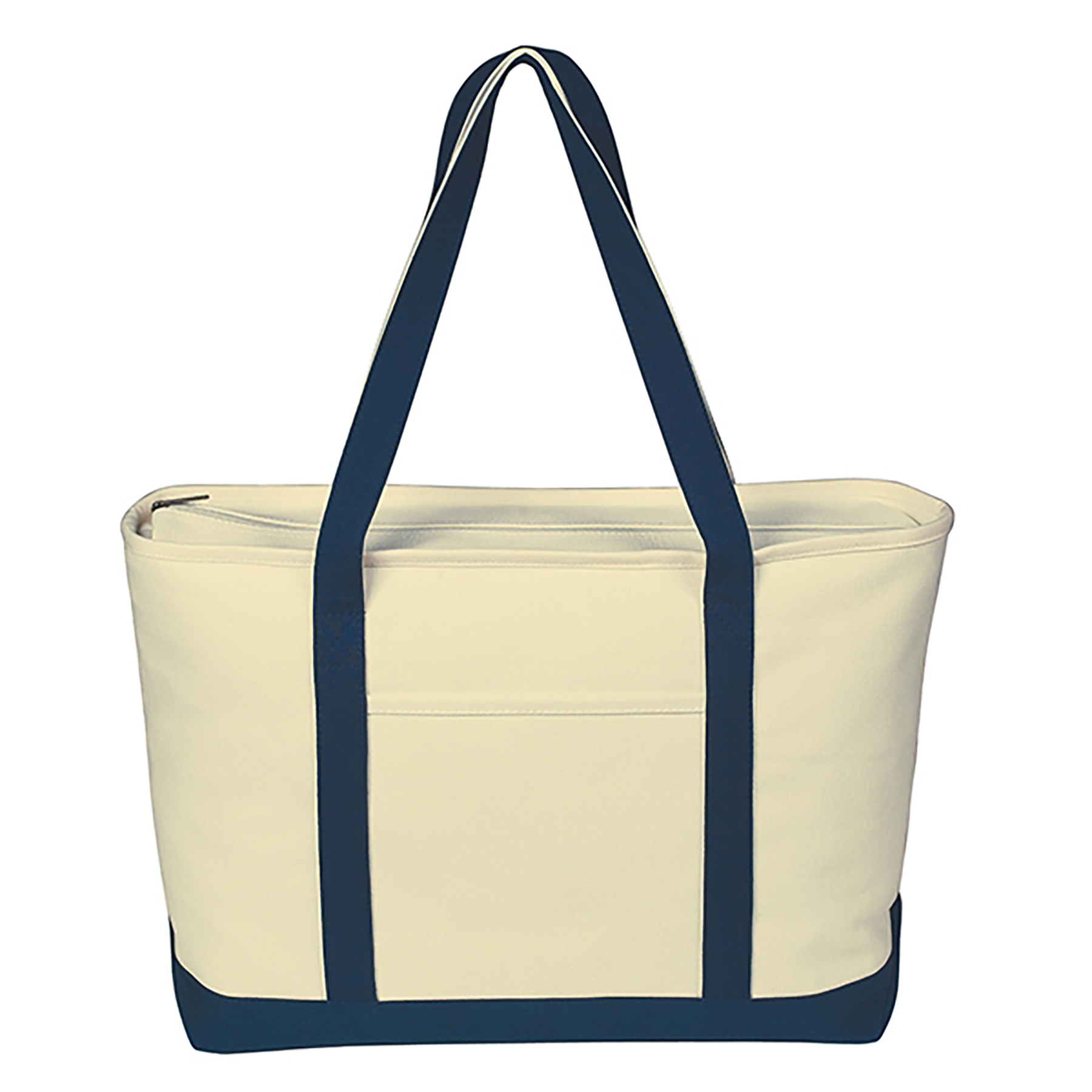 Canvas Tote Bag with an External Pocket, custom tote bag with logo imprint 4
