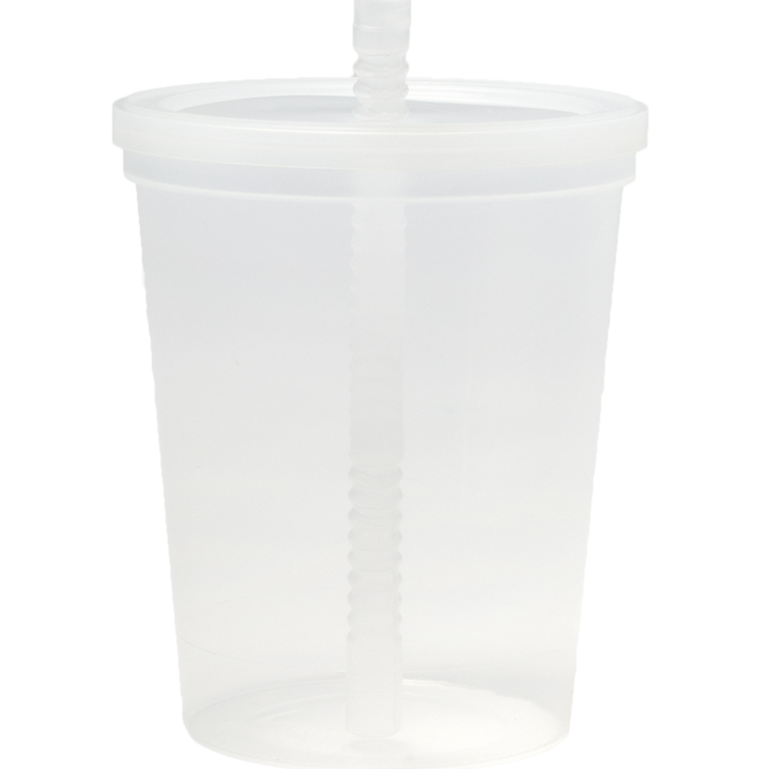 Plastic Stadium Splash Cups with Lid and Straw, 16 oz. 9