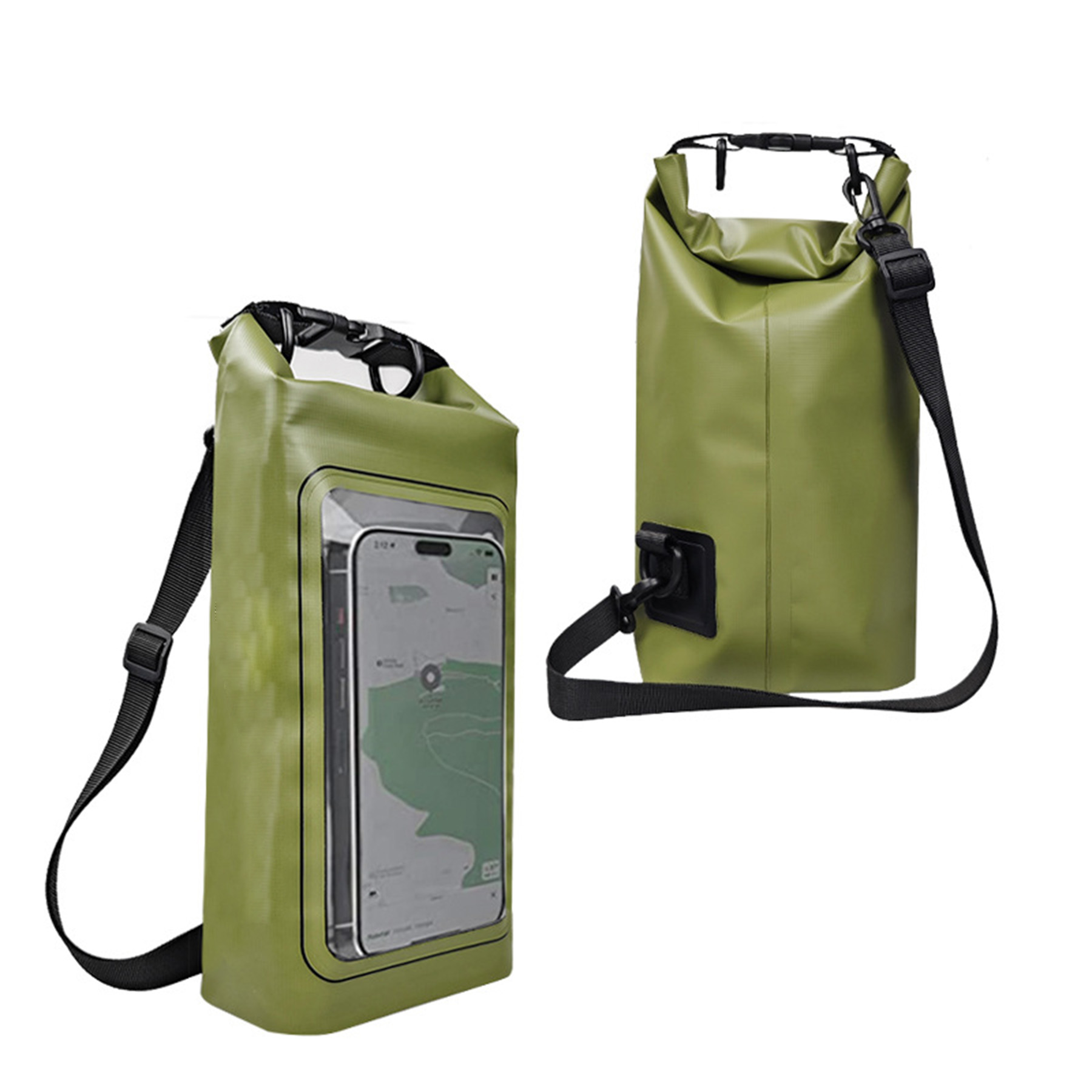 Roll Top Waterproof Backpack Straps 16