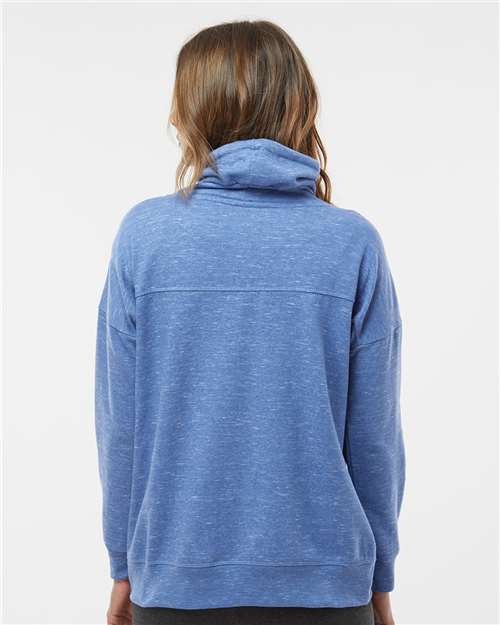Women's Mélange Fleece Cowl Neck Sweatshirt - 8673 18