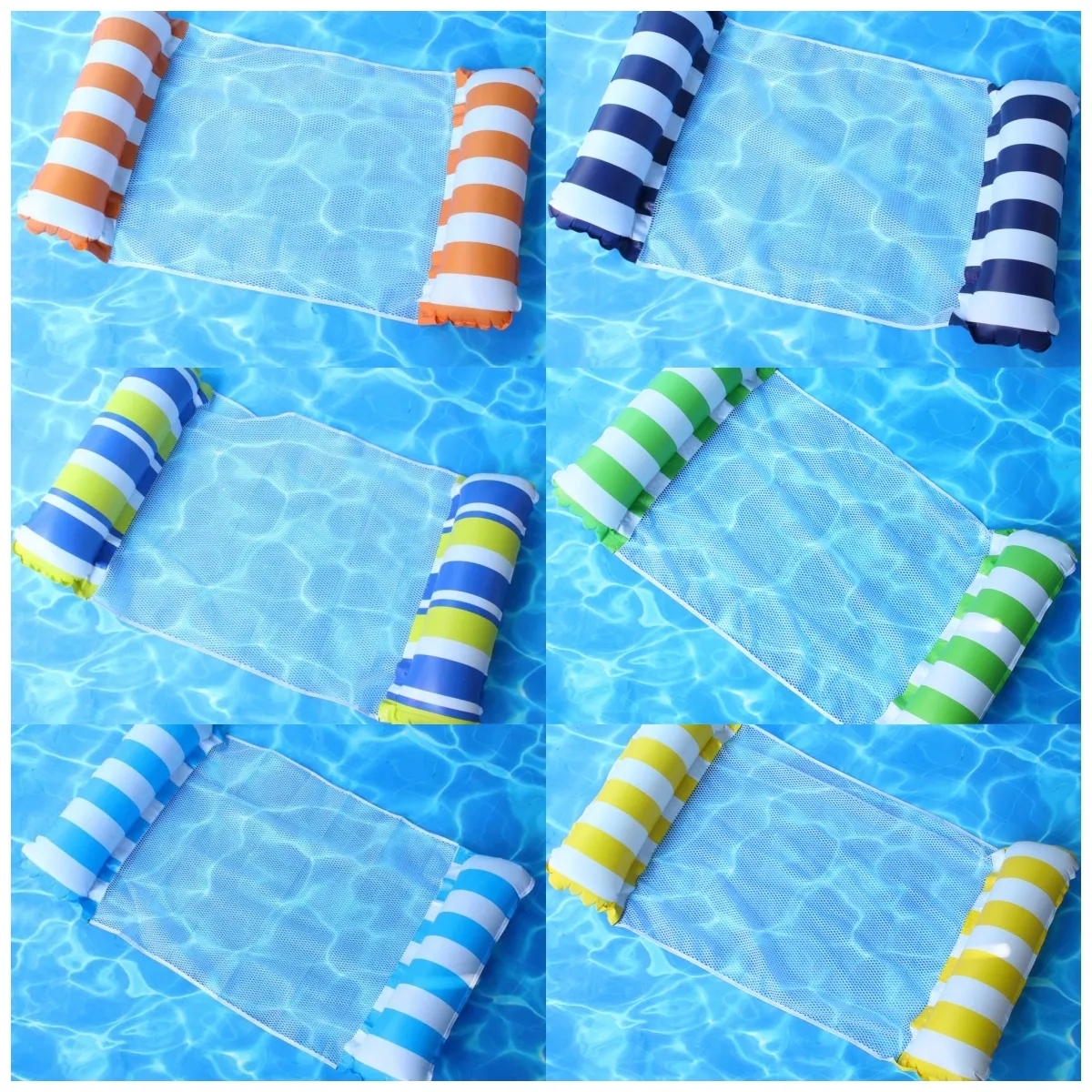 Inflatable Pool Floats Adult Size Water Hammock 4