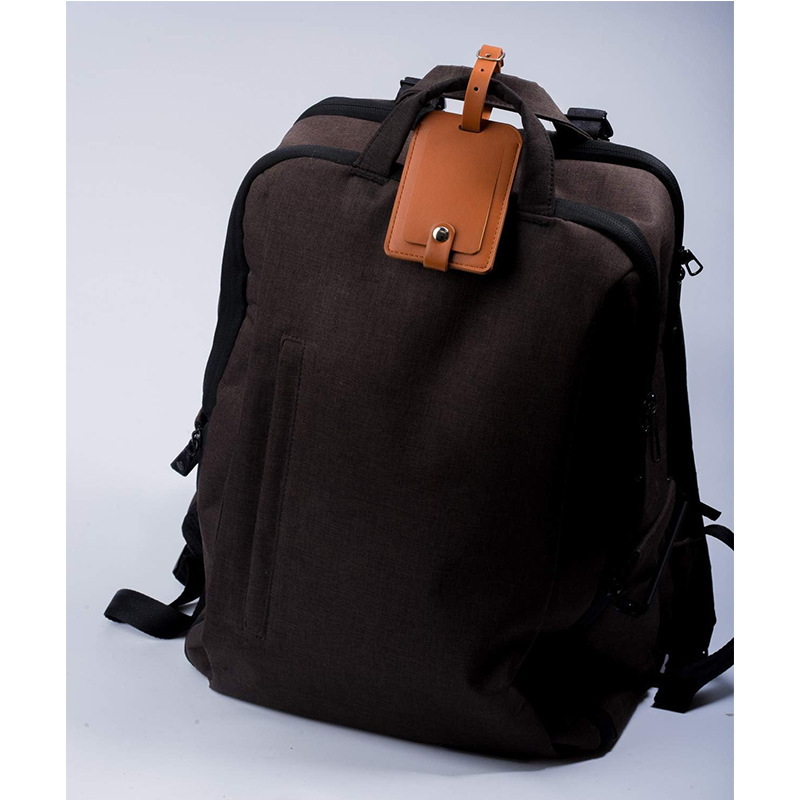 Pratical Leather Baggage Tags for Travellers 3