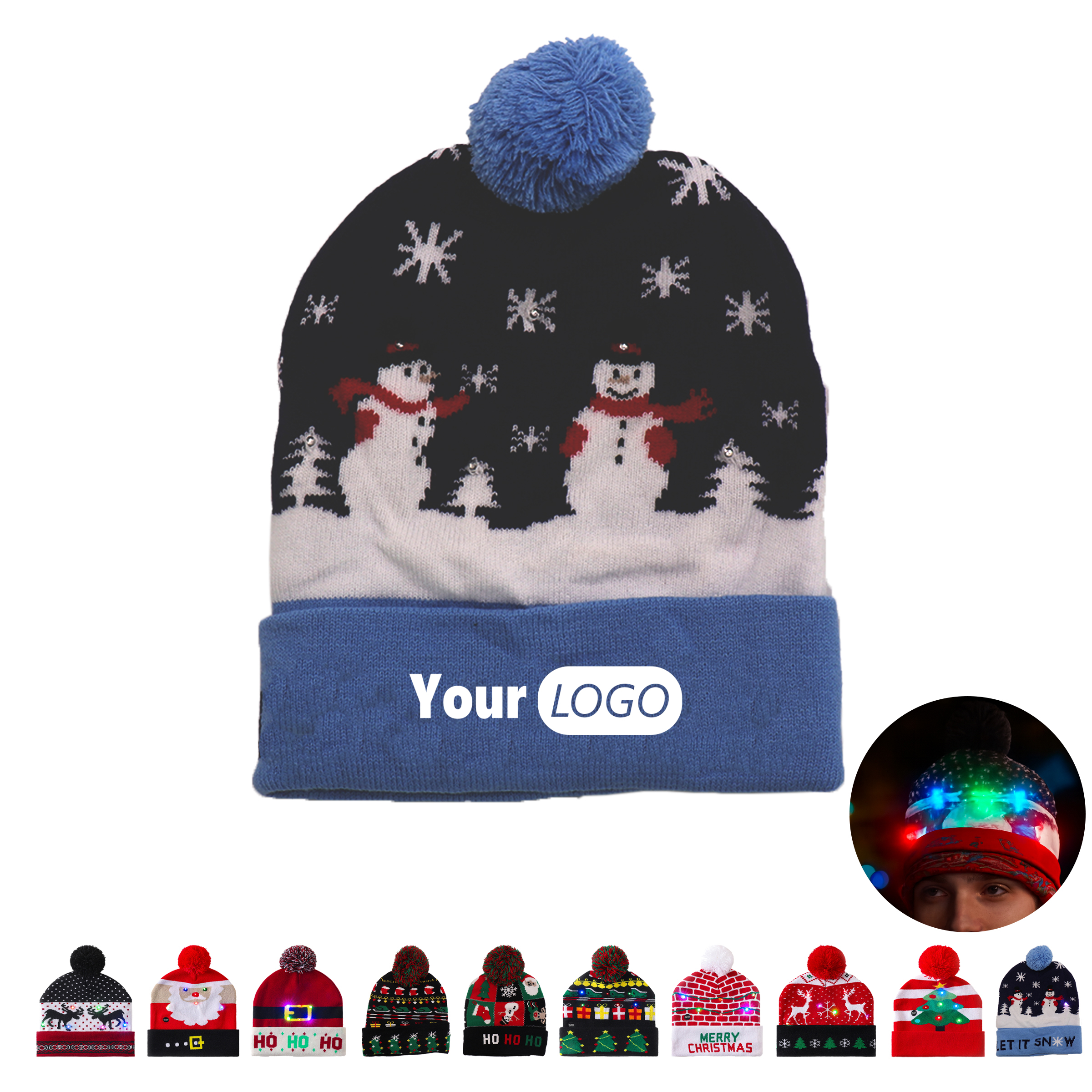 LED Light-Up Holiday Beanie 4