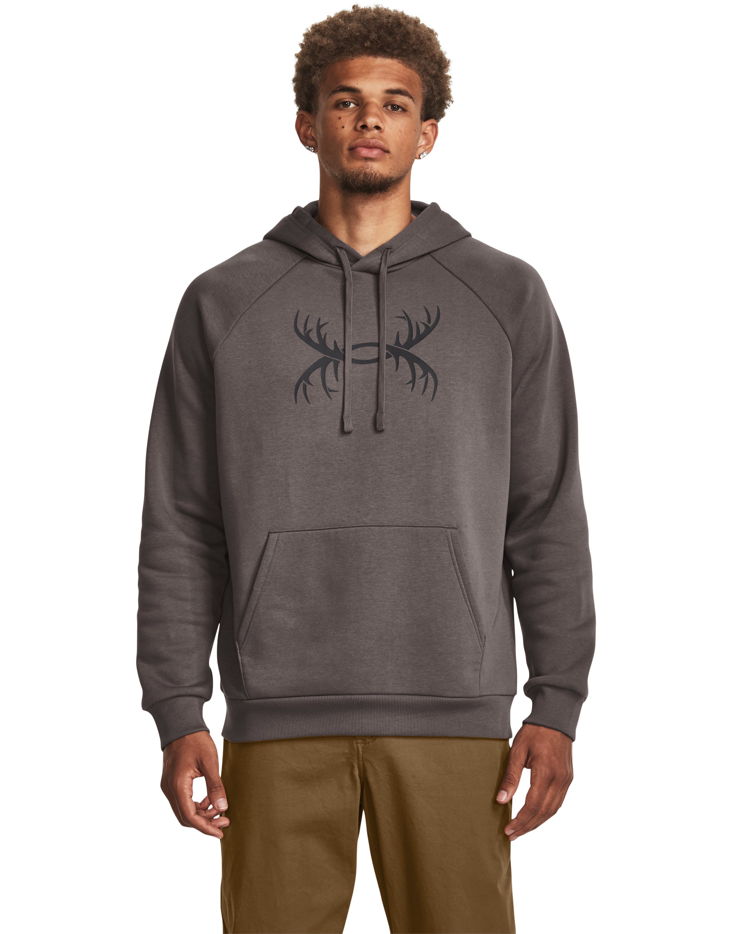 UA Rival Fleece Antler Men's Hoodie, custom hoodie or sweatshirt with logo imprint 5