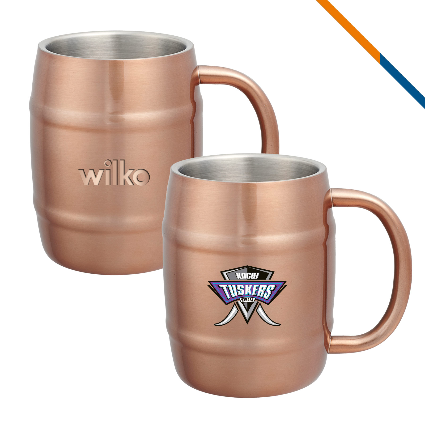 Difal Stainless Steel Barrel Mug - 14 OZ. 2