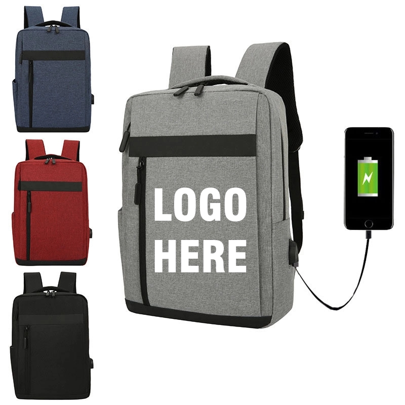 Custom Laptops Backpack with USB Charging Port 2