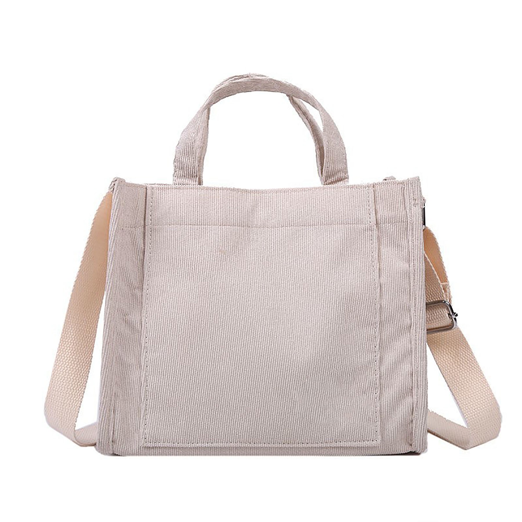 Small Women Corduroy Tote Handbag 2