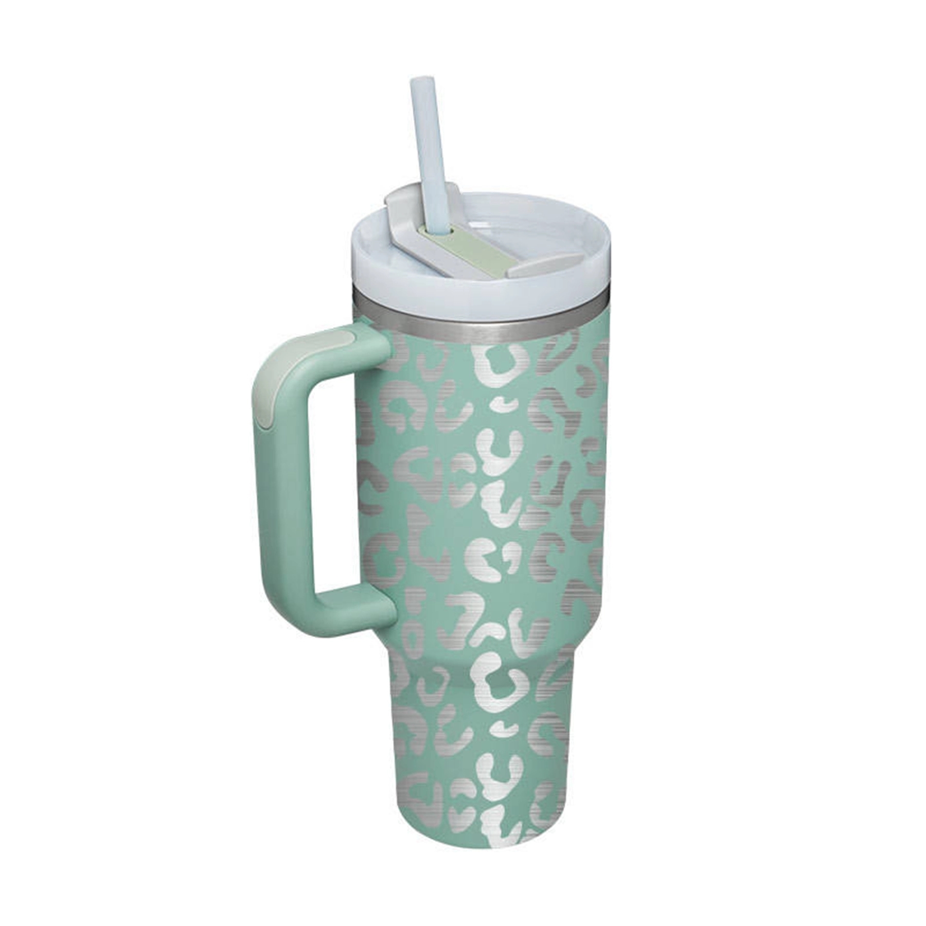 40 Oz.Double Wall Mug with Handle & Straw 3