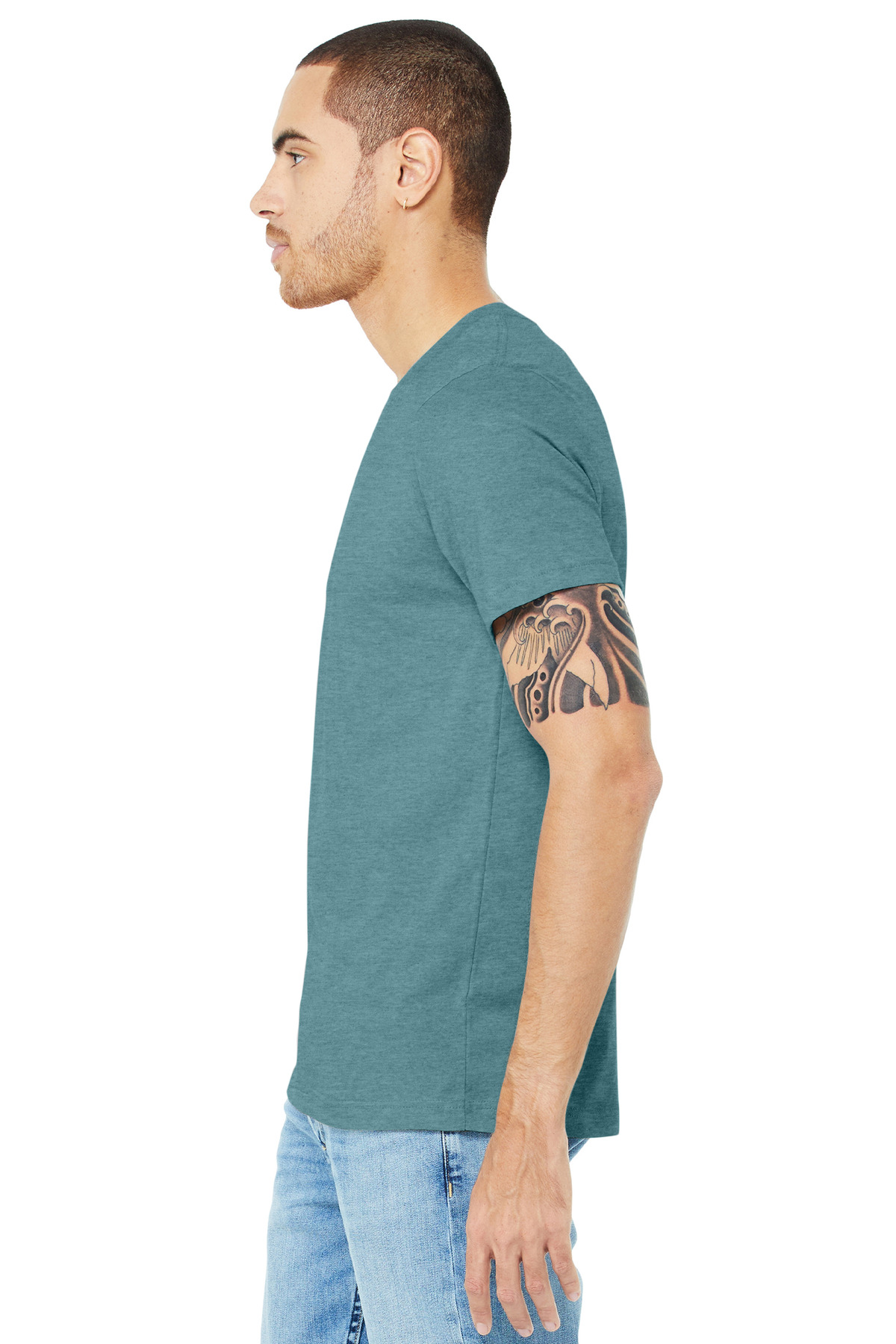 BELLA+CANVAS Unisex Heather CVC Short Sleeve Tee. BC3001CVC 17
