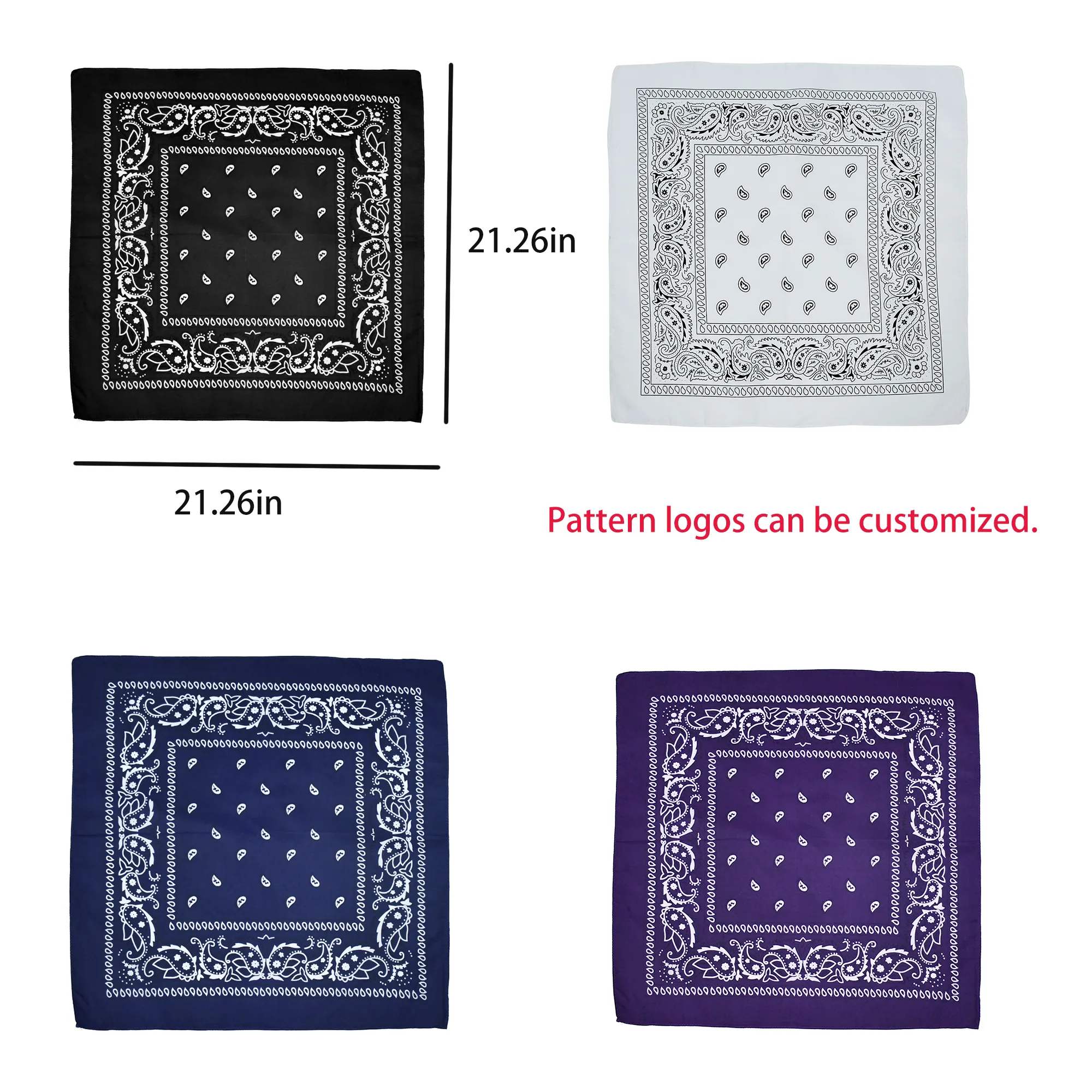 Outdoor sports bandana cycling face mask paisley headscarf 3