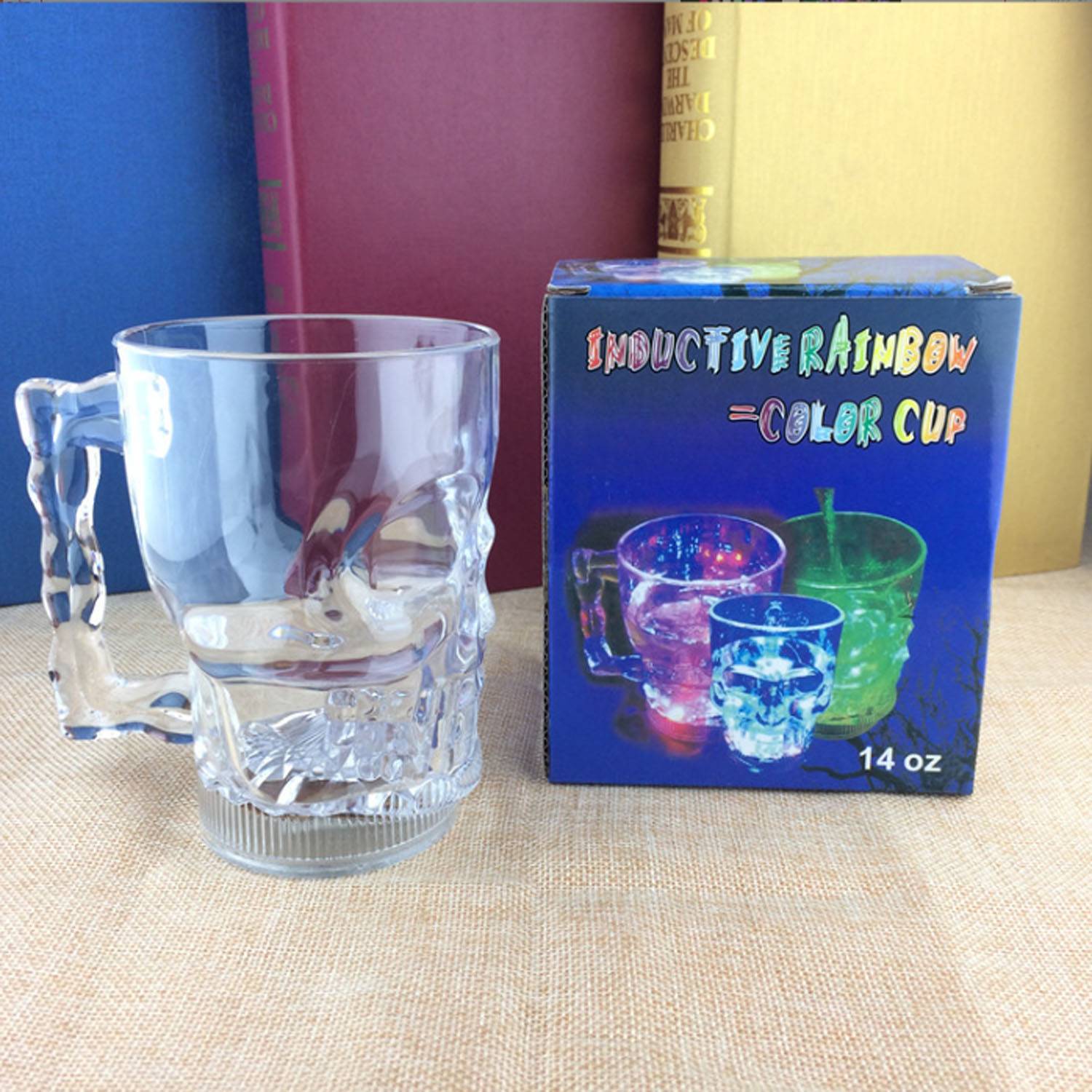 14 oz. Flashing LED Lighted Skull Cup 2