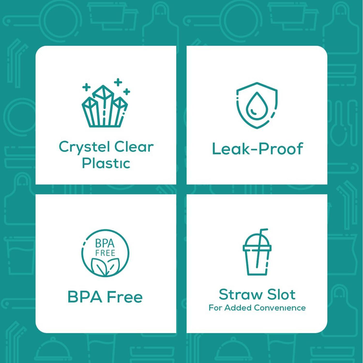 14oz Plastic Single-Use Coffee & Drink Cups 3