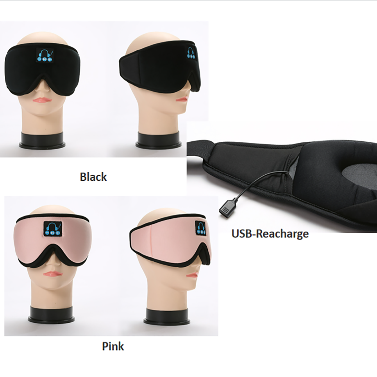 Sleep Headphones 3D wireless Mask 4