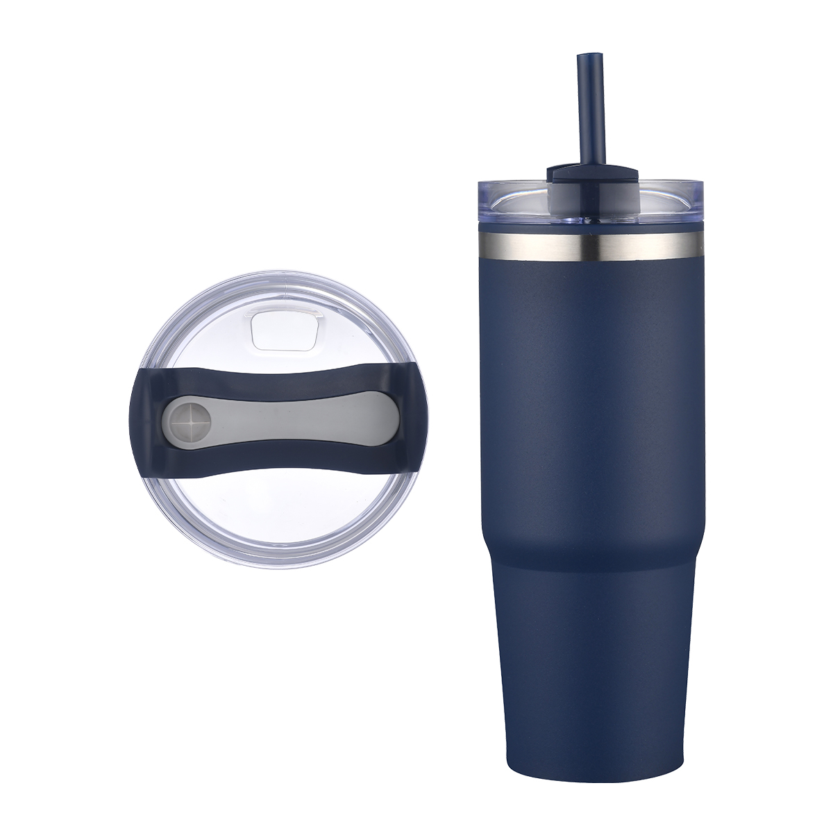 EcoSip 30oz Stainless Steel Outer Tumbler with PP Inner & Straw 6