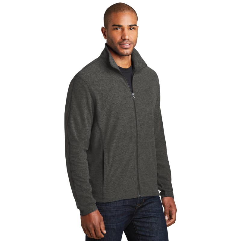 Port Authority Heather Microfleece Full-Zip Jacket. 10