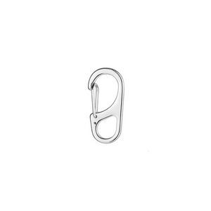 Sleek Black Oval Shaped Key Holder Carabiners 2