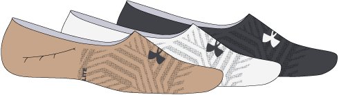 UA Breathe Lite Ultra Women's 3-Pack Low Liner Socks 7
