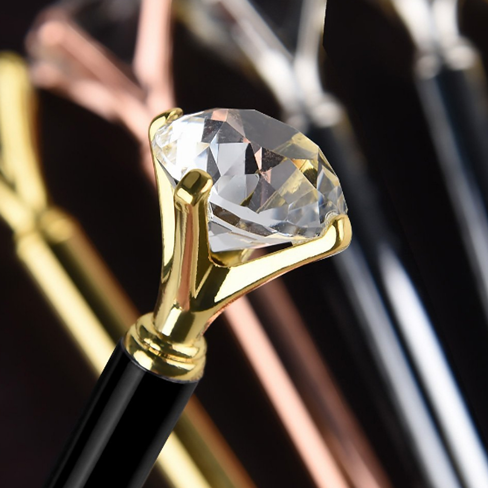 Metal Ballpoint Pen - Crystal Diamond Top 12