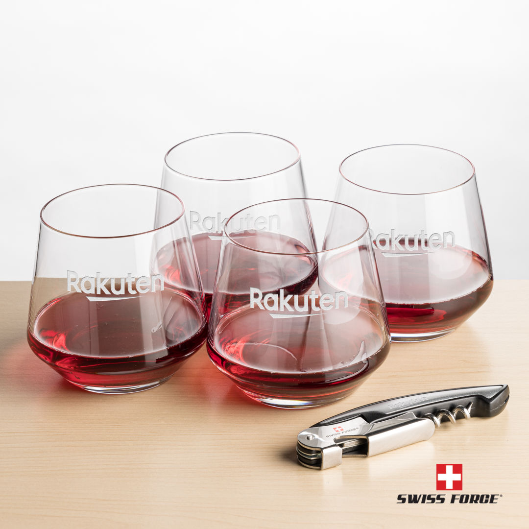 Swiss Force® Opener & Tucson Stemless Wine 40