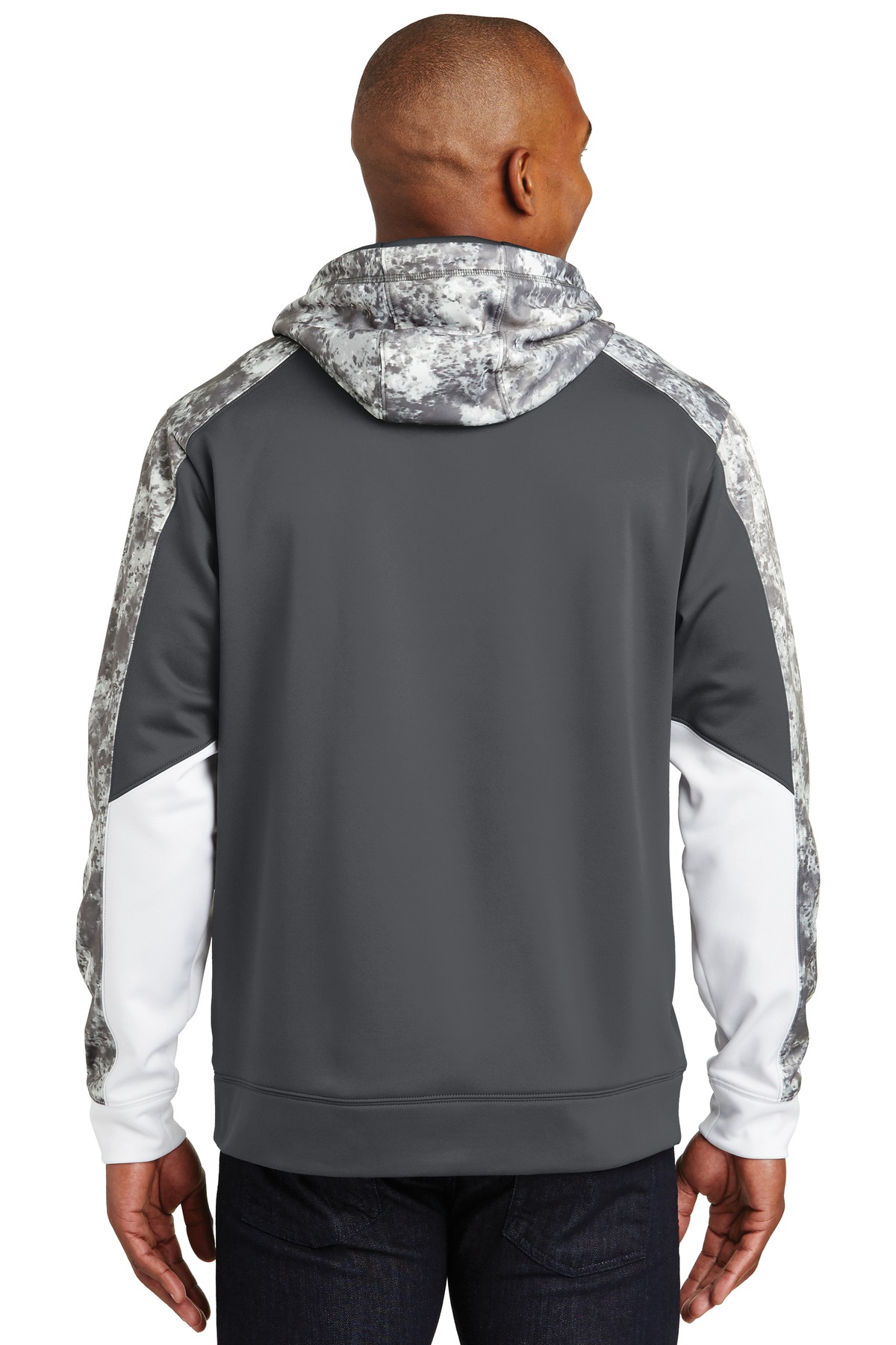 Sport-Tek Sport-Wick Mineral Freeze Fleece Colorblock Hooded Pullover. ST231, custom hoodie or sweatshirt with logo imprint 11