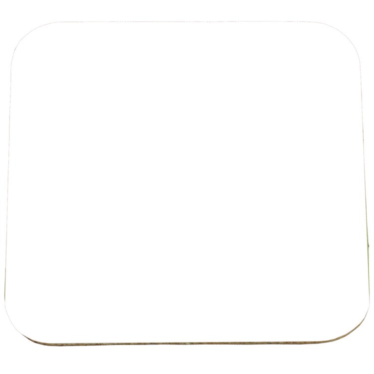 3 1/2" Square 40 Point Pulp Board Coaster