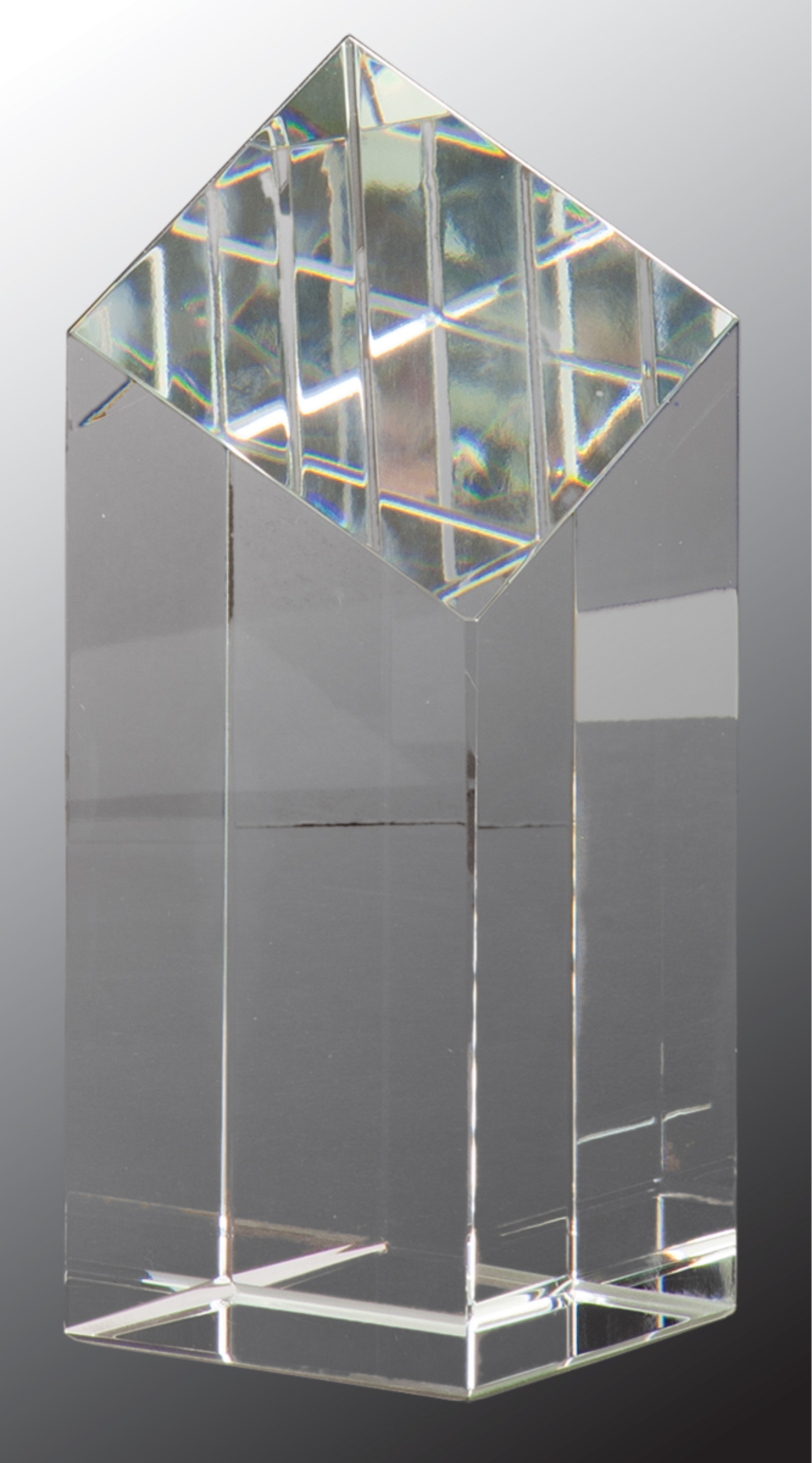 6" Crystal Diamond Top Pillar Award 3
