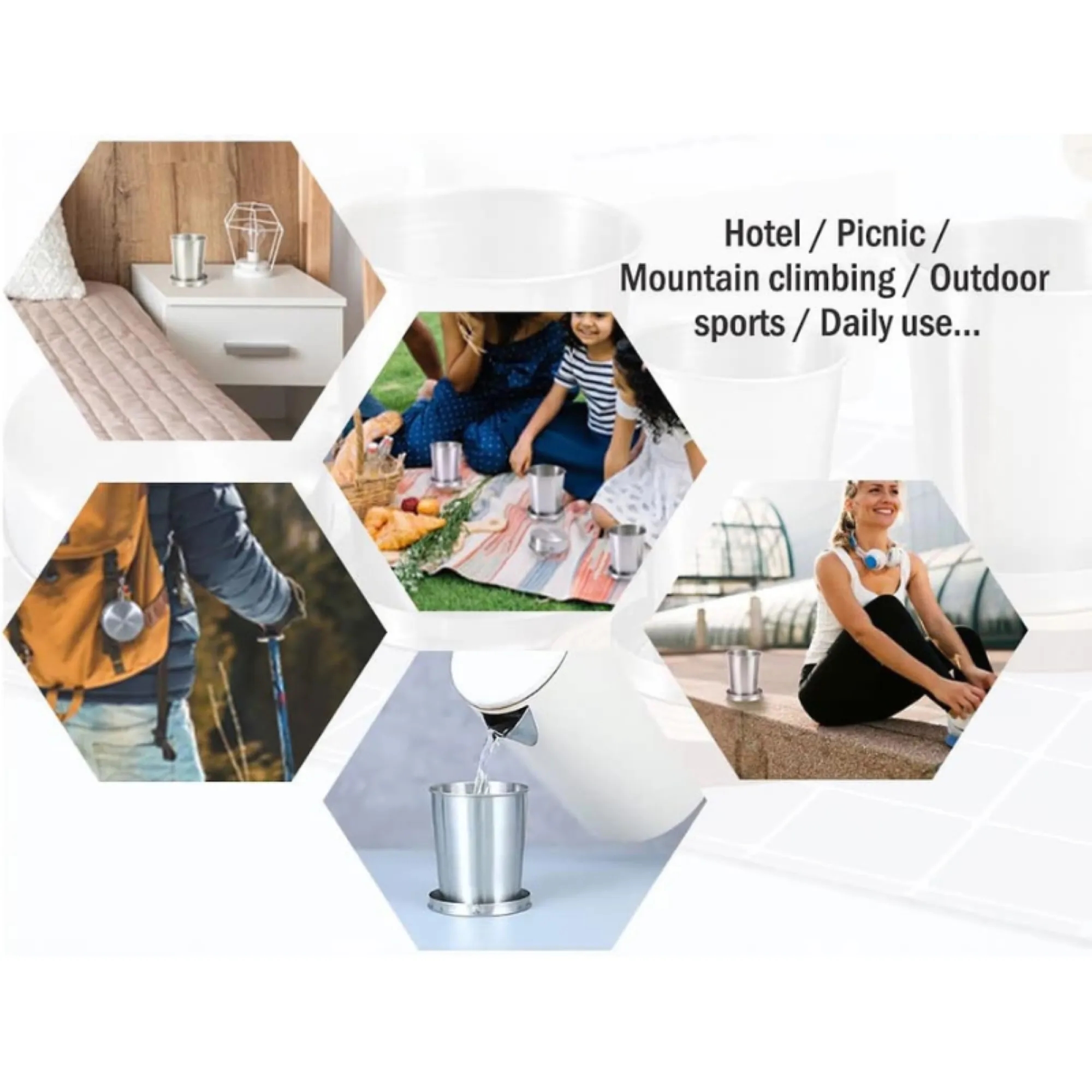 Stainless Steel Mini Folding Cups 4