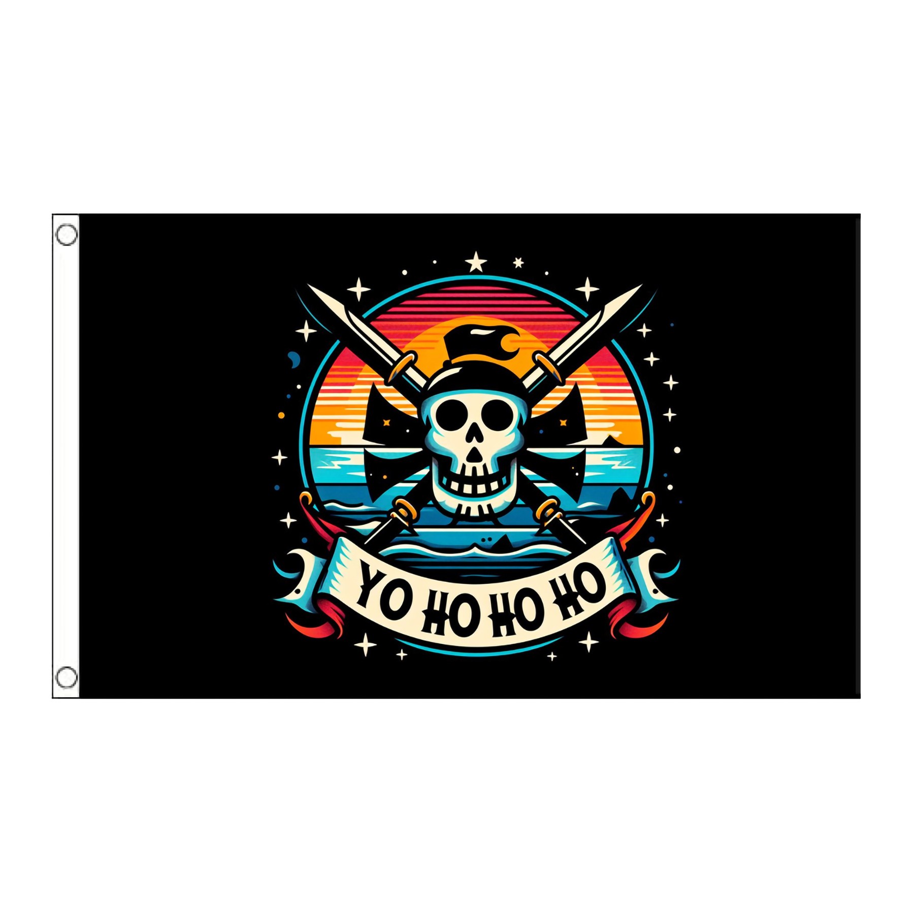 Custom Both Sides Digital Printing Polyester Flag 2