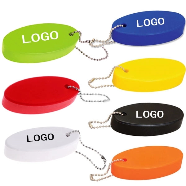 Floating Oval Keychain 2