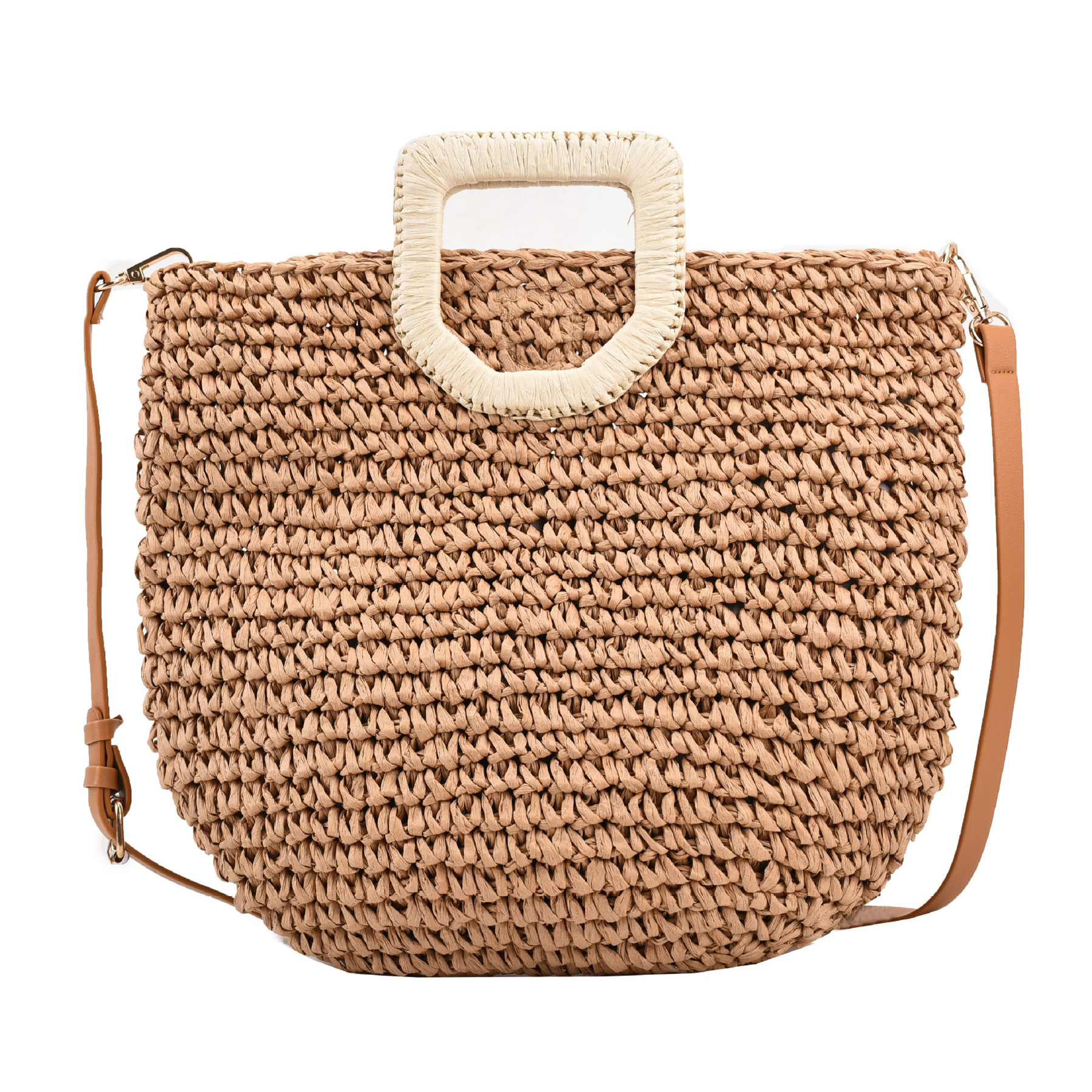 Jute Sleek minimalist woven cross-body bag 5