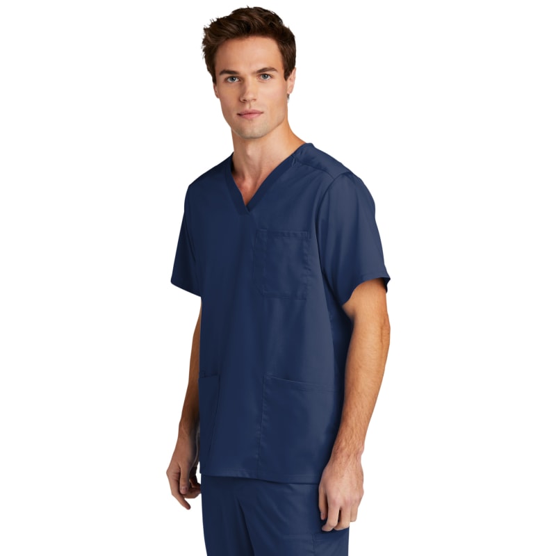 WonderWink Men's Premiere Flex V-Neck Top 3