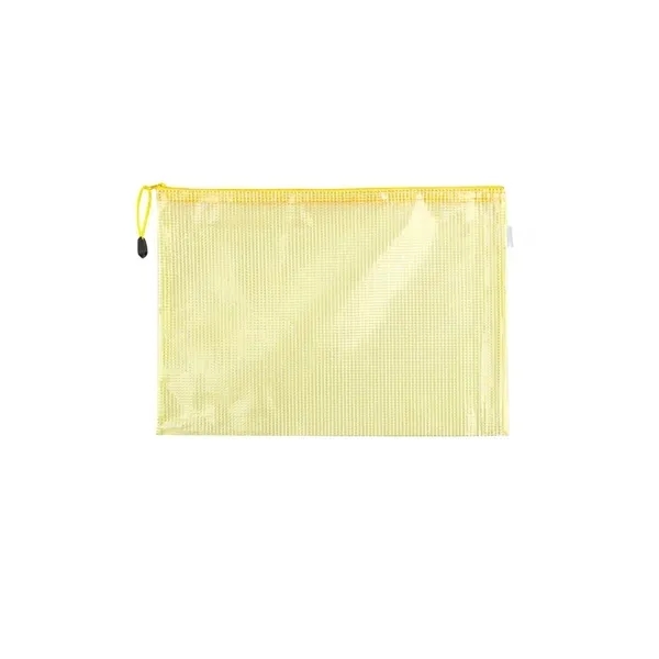 A4 Transparent Grid Zipper Bag 1