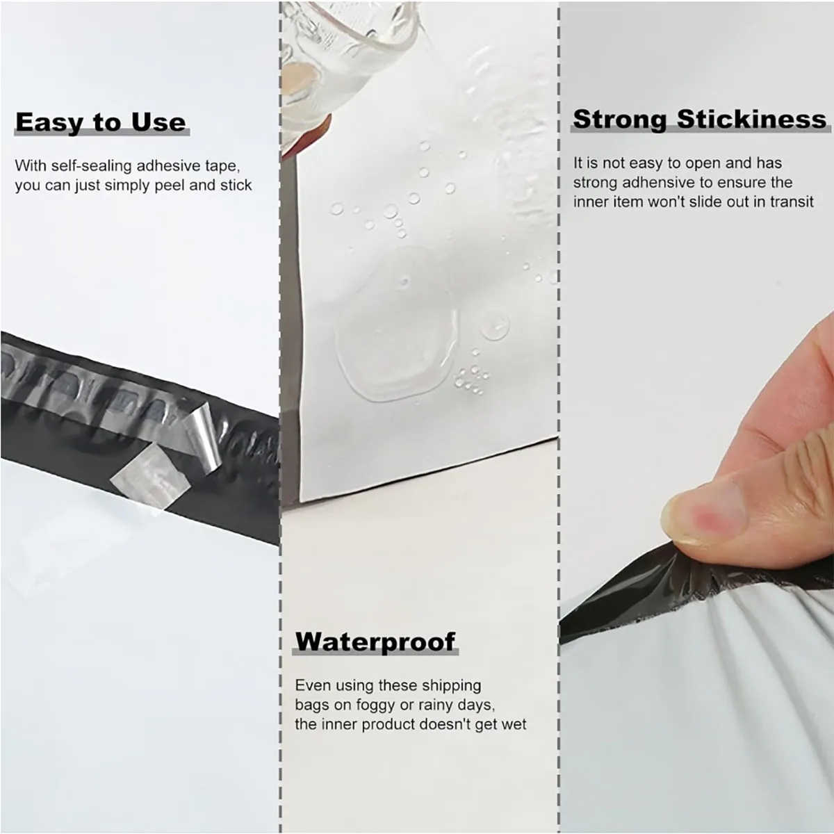 100 pack Biodegradable Poly Mailers 2