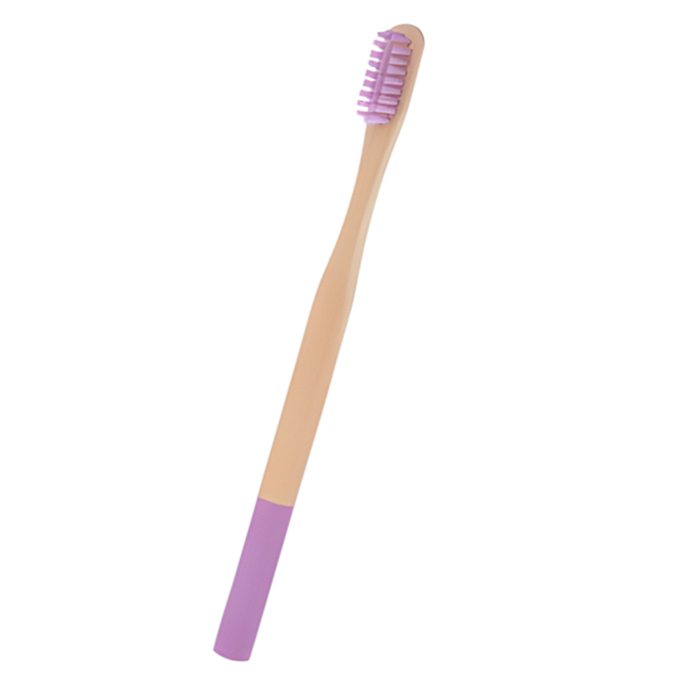 Round Handle Bamboo Toothbrush For Adult 5