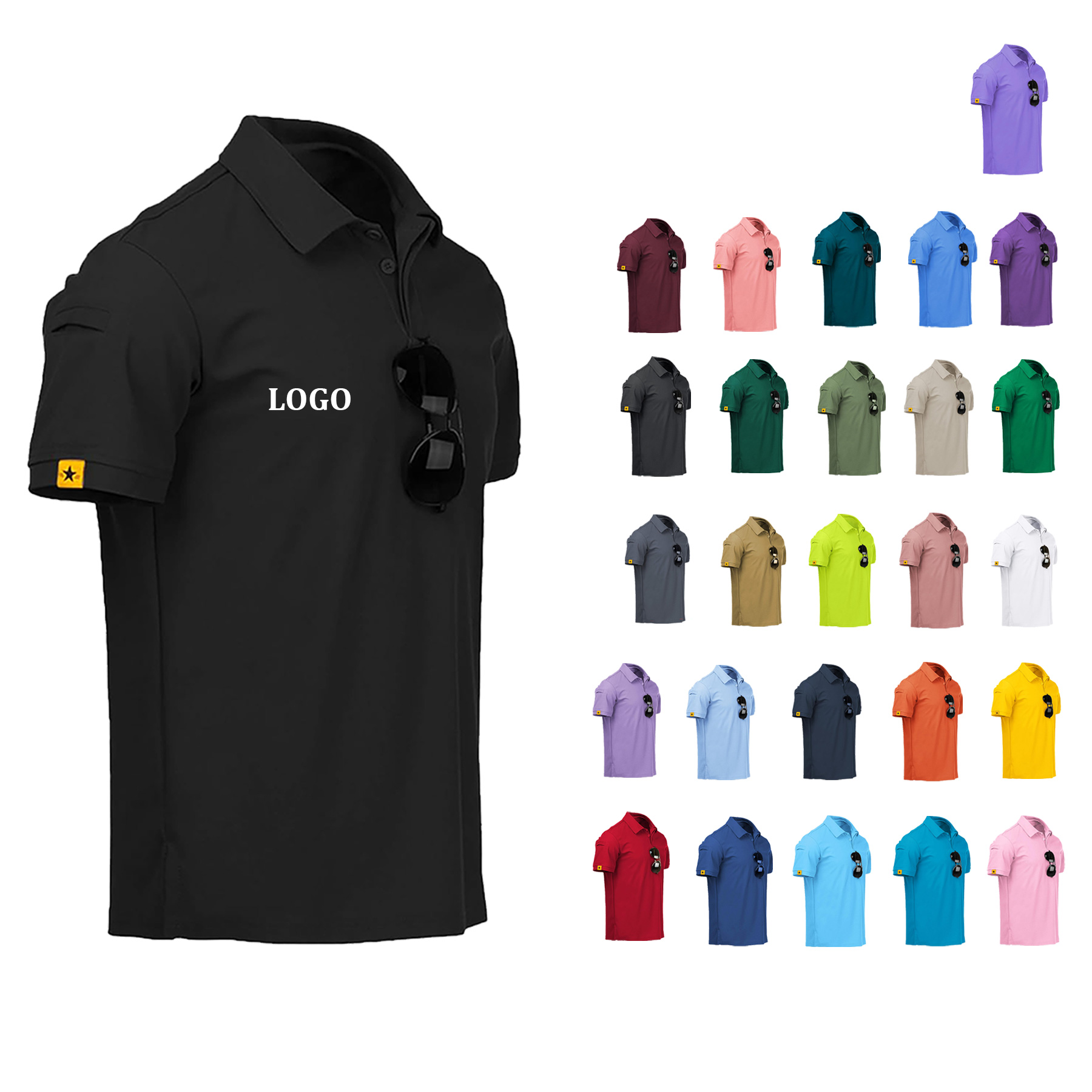 Men's Short Sleeved Sports Tactical T Shirt 10