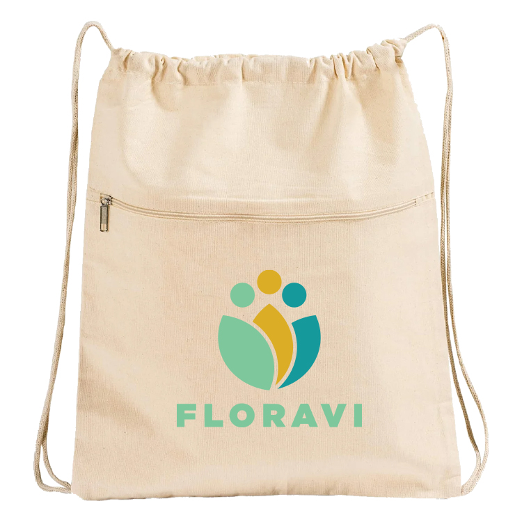 Ferncliff Front-Zip Drawstring Backpack 13