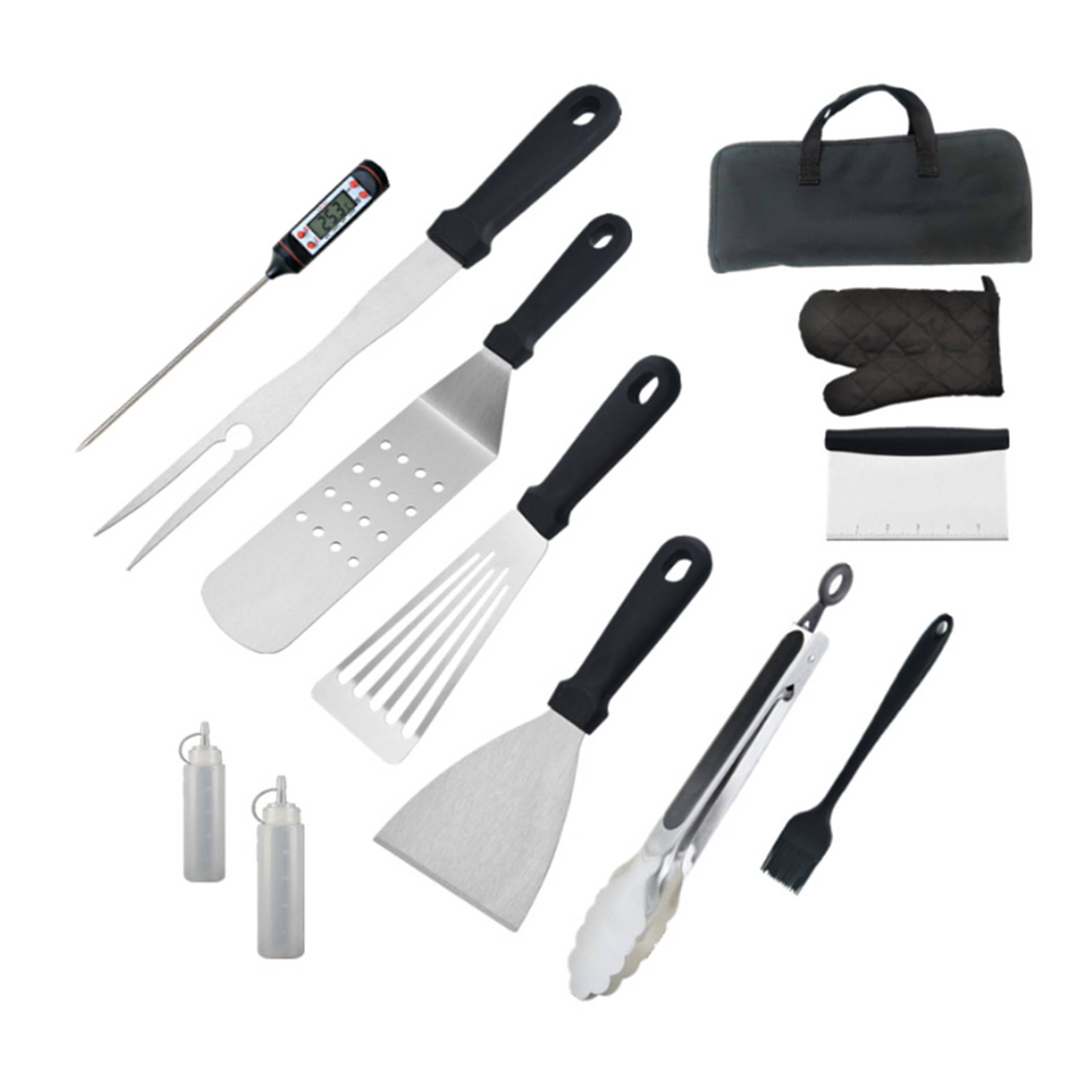 Stainless Steel BBQ Tools Set 12pc 4