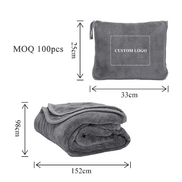 Custom Travel Blanket and Pillow Set 7