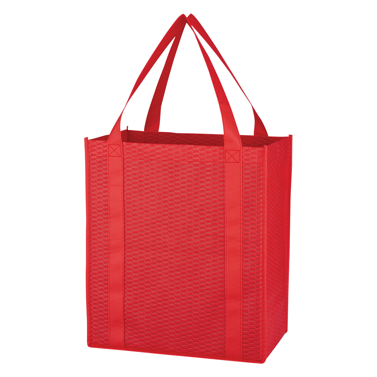 Non-Woven Wave Shopper Tote Bag 1