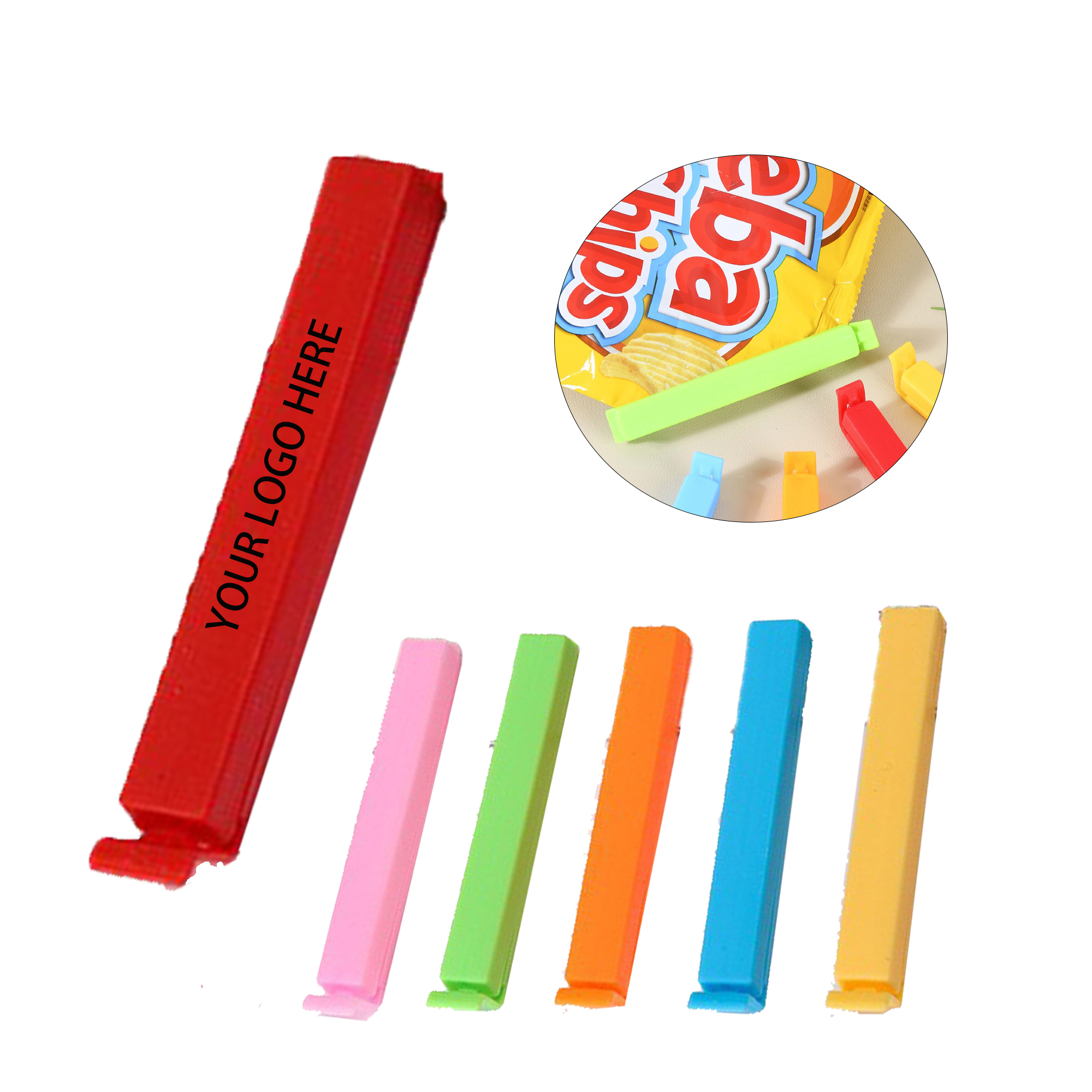 MOQ:100pcs Plastic Bag Clamps 3