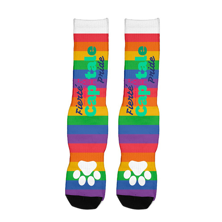 "Wye" Dye Sublimated Crew (Athletic) Socks (Pair) 12