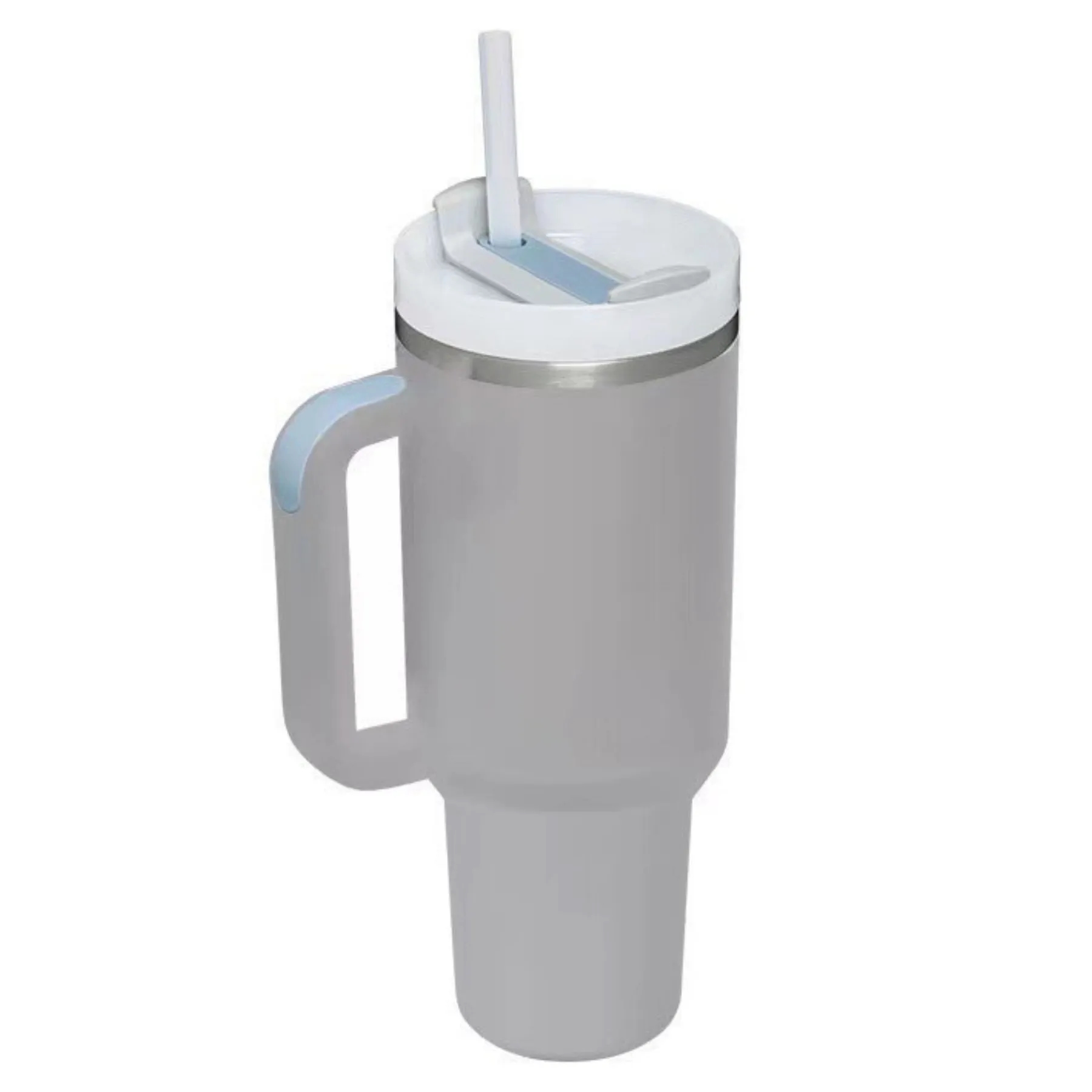 40 Oz Vacuum Tumbler w/ Handle & Straw 12