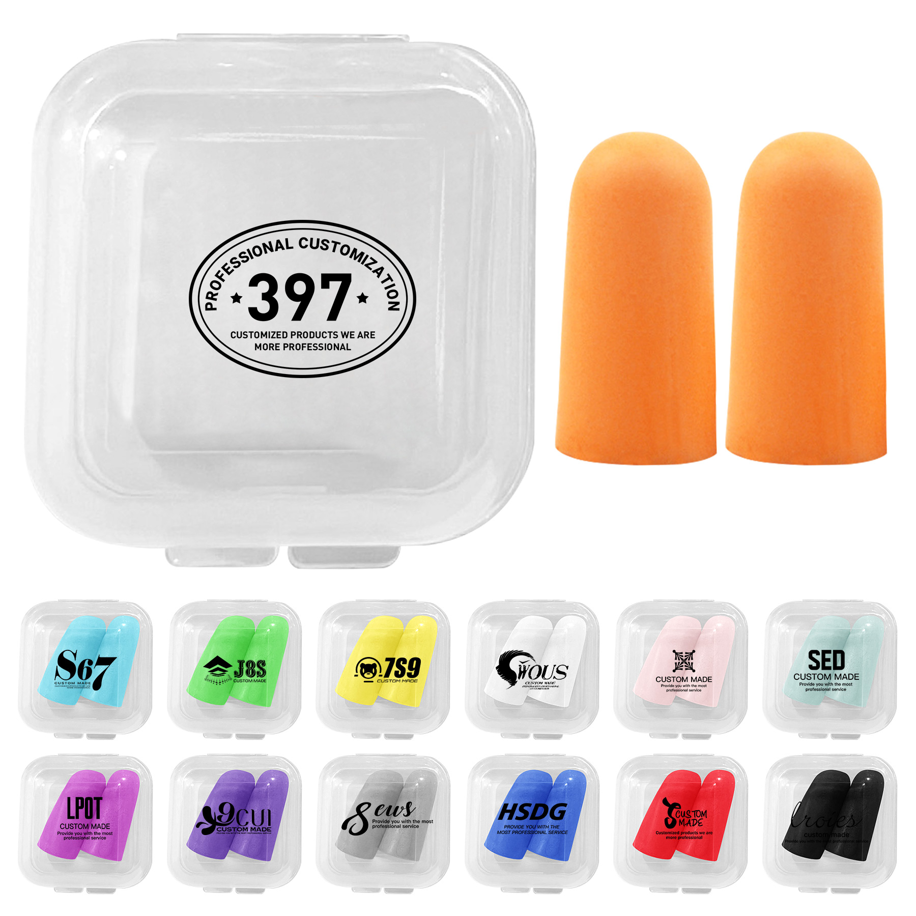 Soft Soundproof Earplugs In Case 7