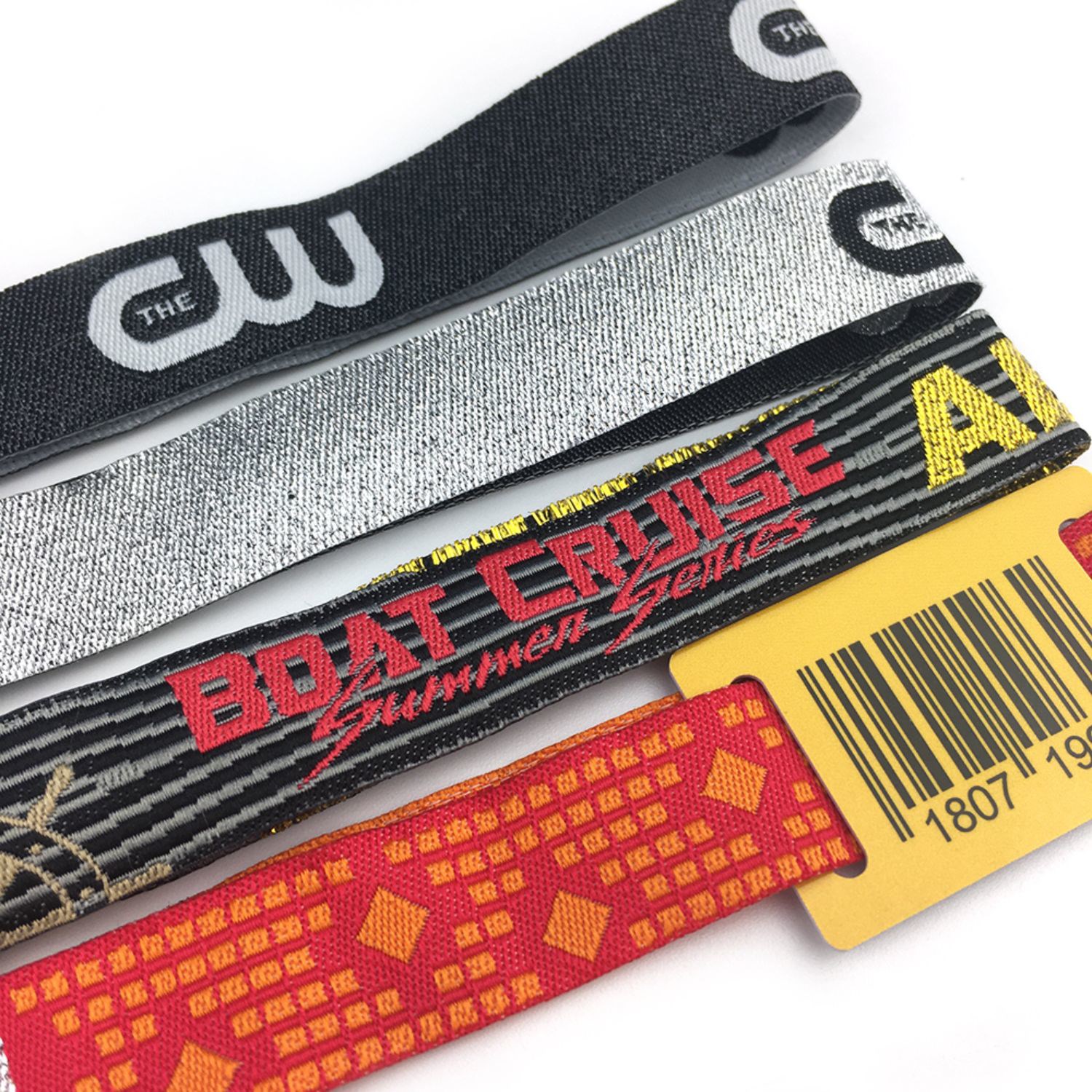 1/2" Custom Woven w/ Aluminum Lock Reusable Event Wristband 2