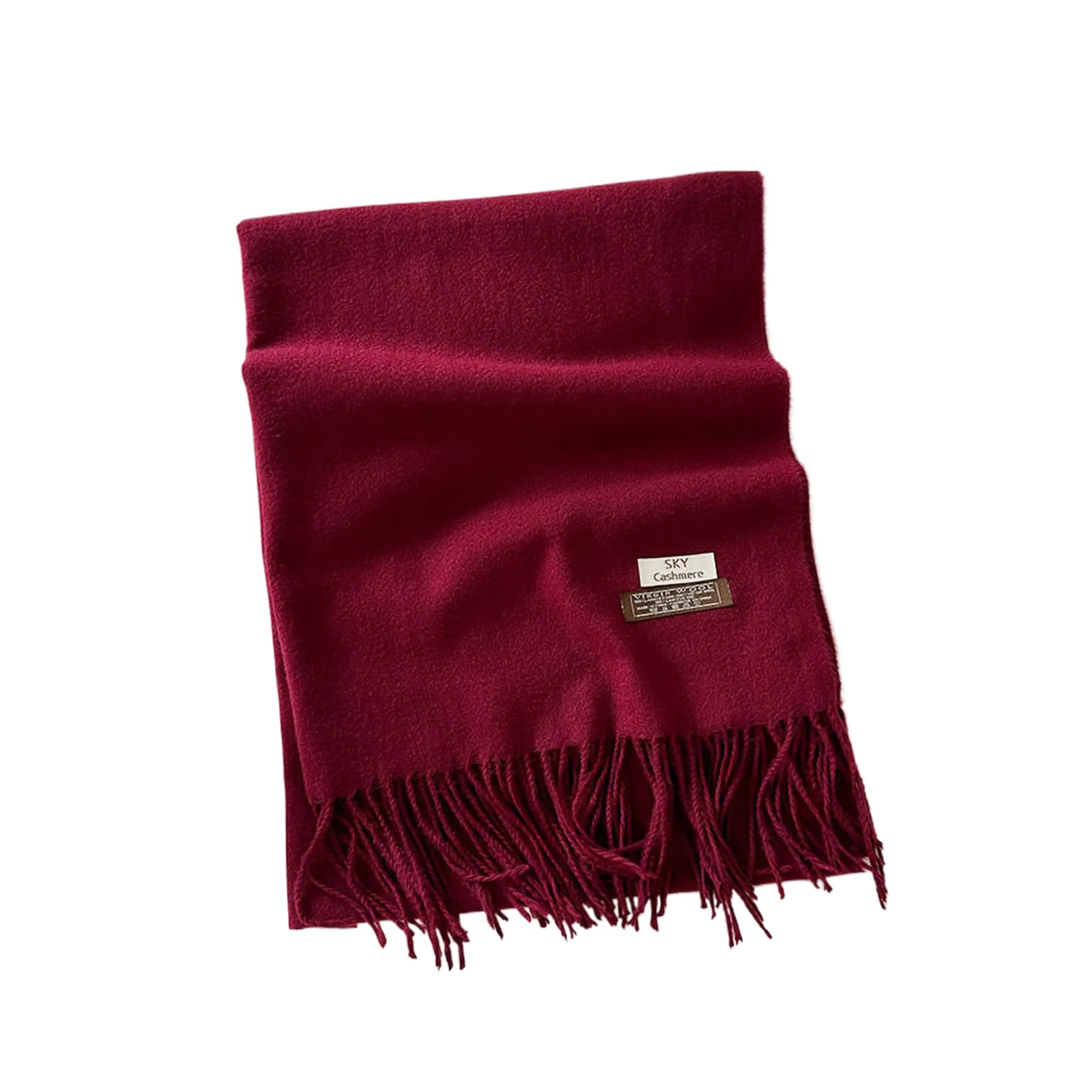 MOQ50 Winter Solid Brushed Scarf Faux Cashmere Wrap 28