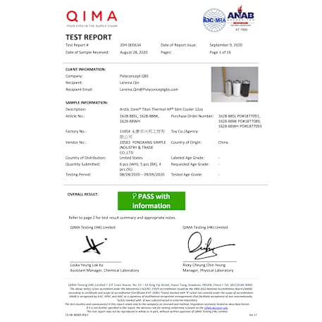 Arctic Zone® Titan Thermal HP® Slim Cooler 12oz 86