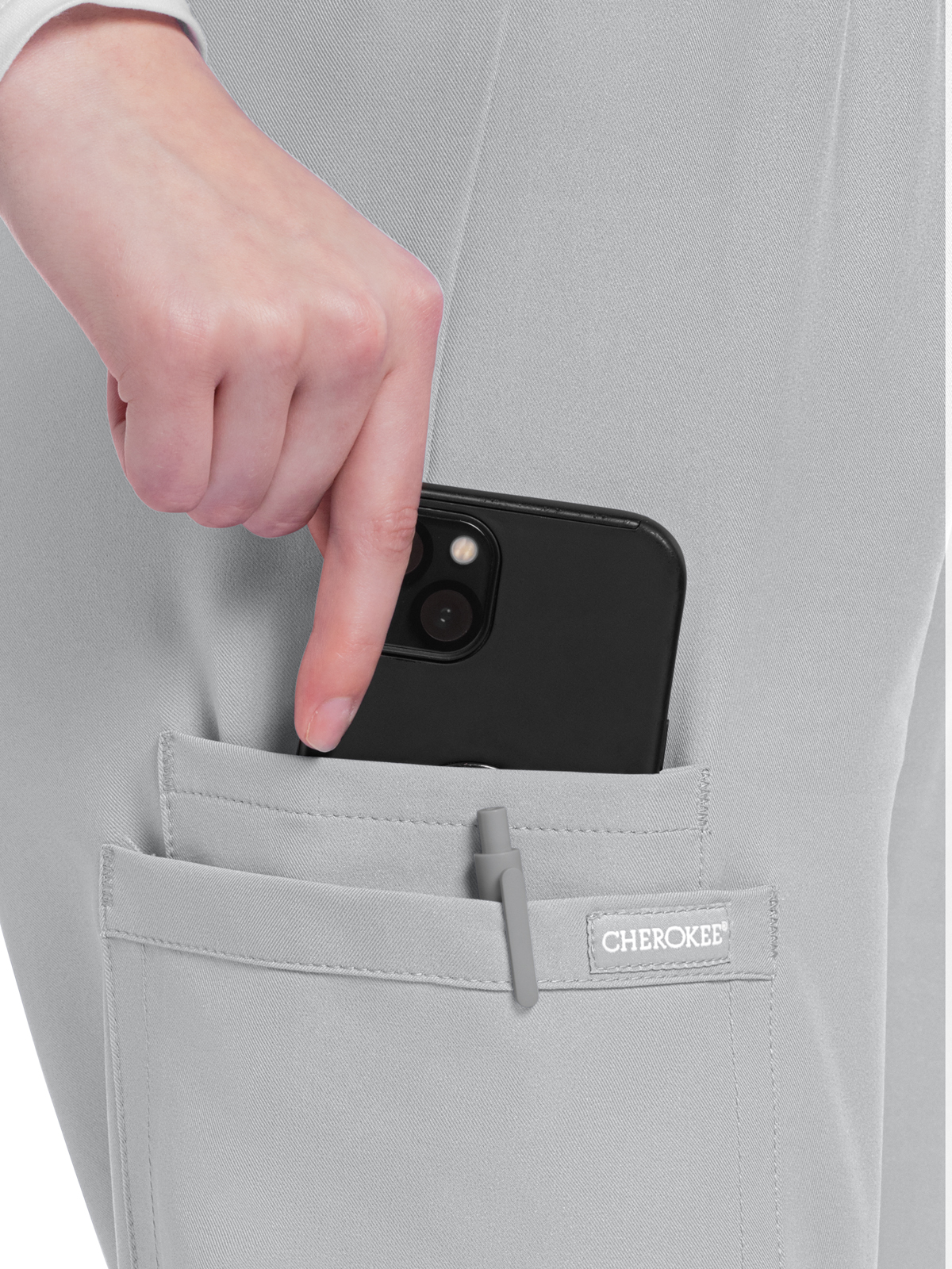 Cherokee - WW Originals Ultra - Women's 3-Pocket Mid Rise Cargo Pant 2